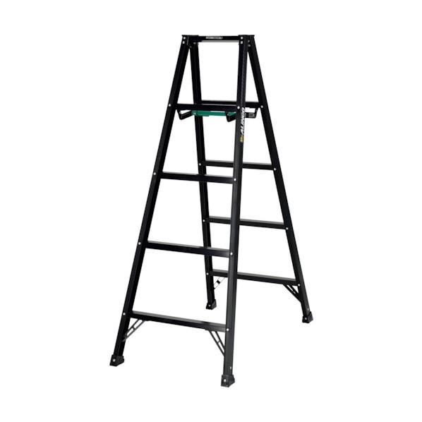 アルインコ アルミ製軽量専用脚立 シエロ ブラック 天板高さ:1.41m BS150FX