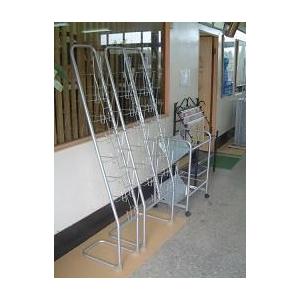 林製作所 パンフレットスタンド シルバーメタリック 541×400×1610mm YS-66 1