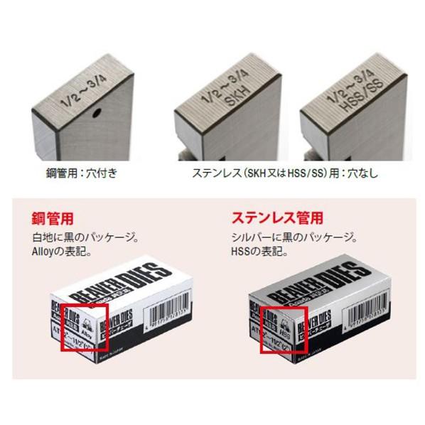 アサダ 管用テーパーねじ用チェーザ PT2-3 手動D/H用 ステンレス管用 89142 1組_1