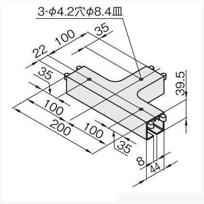 アトム 90°カーブT型継ぎ ブロンズ SW-503T 080567 0｜diy-tool｜02