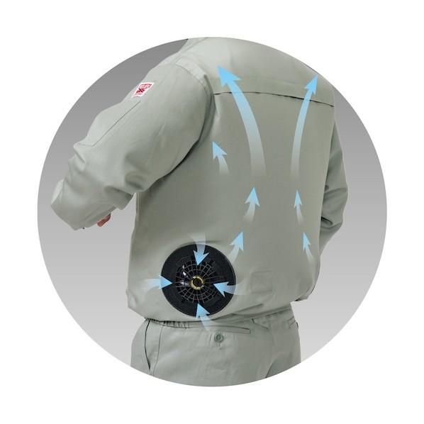 アリオカ 防炎空調エアコン服（SUSメッシュカバー付） 6L MD910K-6L-BL