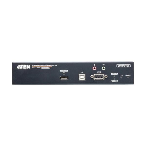 ATEN ＡＴＥＮ ＩＰ−ＫＶＭエクステンダー  トランスミッター／ＨＤＭＩ／４Ｋ／ＰｏＥ対応／シングルディスプレイ KE8952Tの画像