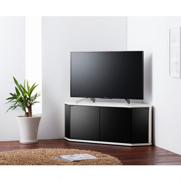 ※法人専用品※朝日木材加工 ラシーヌロジック コーナーテレビ台 ホワイト RCA-4512LG-WH 1個_4