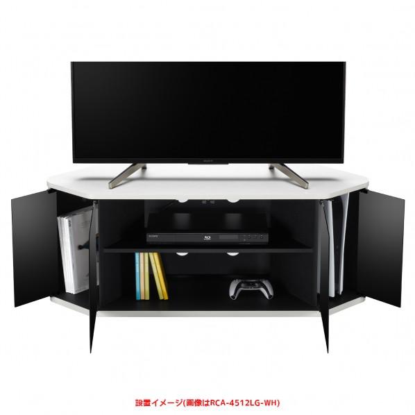 ※法人専用品※朝日木材加工 ラシーヌロジック コーナーテレビ台 ホワイト RCA-4512LG-WH 1個_6