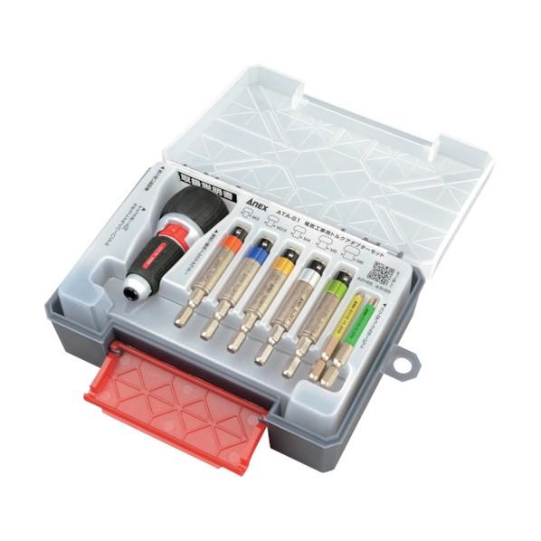 中古】 アネックス ANEX 電気工事用トルクアダプターセット ATA-S1