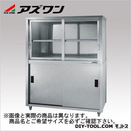 ※法人専用品※アズワン 上下二段式ステン保管庫上部ガラス引違戸1200×600×1800 ACS-1200HG 620 x 1220 x 1810 mm 1-1435-08 1