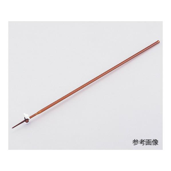 アズワン 活栓付ビュレット硬質ガラス製 茶褐色 50ml 6-254-04 : DIY