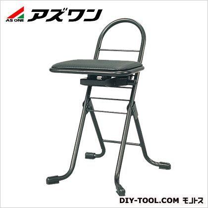 ※法人専用品※アズワン プロワークチェアー 黒 440×420×650mm 6-9114-01 1個