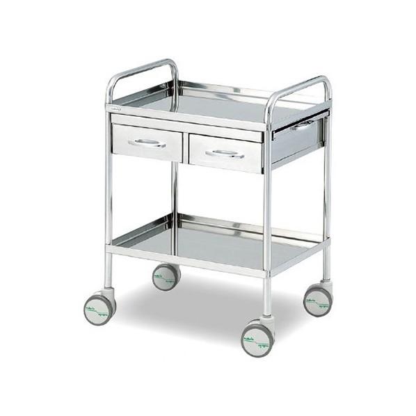 アズワン 枠付き回診車(収納テーブル付) 603×453×842mm 0-7977-01