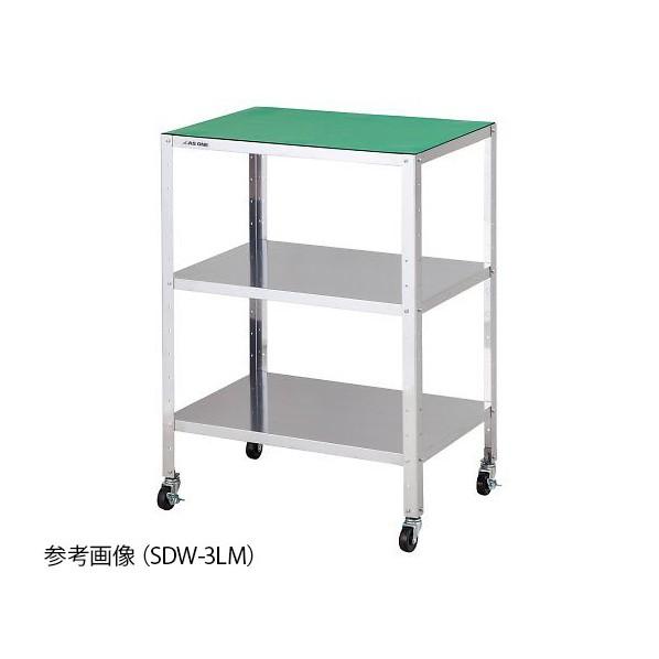 アズワン ステンレス製導電ワゴン 組立式 導電マット付 SDW-3LM 610×410×809mm 4-2090-04_1