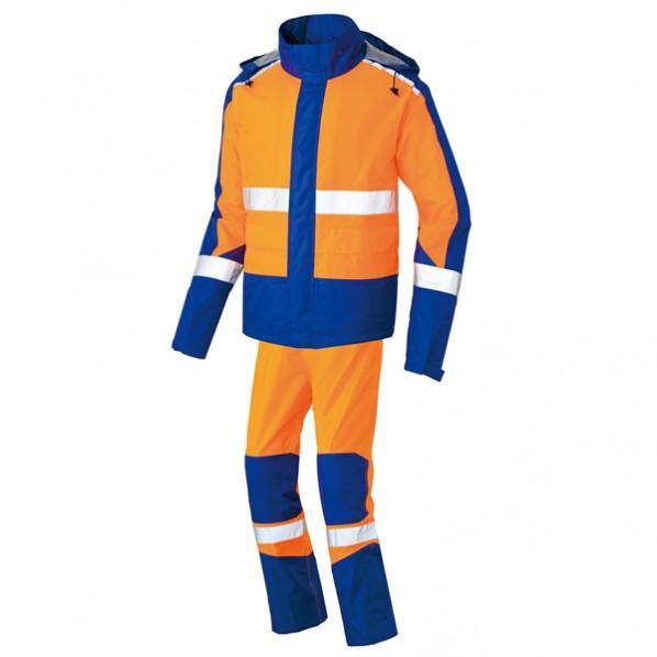 送料無料  アイトス レインウエア(男女兼用)(FS-1110) オレンジ×ネイビー 5L 56206  基本性能充実のベーシックモデル、高視認性レインウエア アイトス レインウエア（男女兼用）（FS-1110） 008オレンジ×ネイビー
