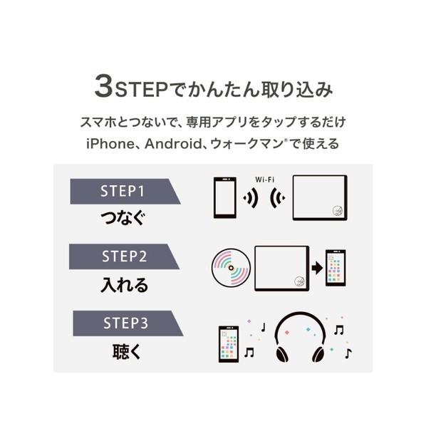 アイオーデータ機器 スマホ用CDレコーダー Wi-Fiモデル『 CDレコ6』 ホワイト CD-6WWA 1個の画像