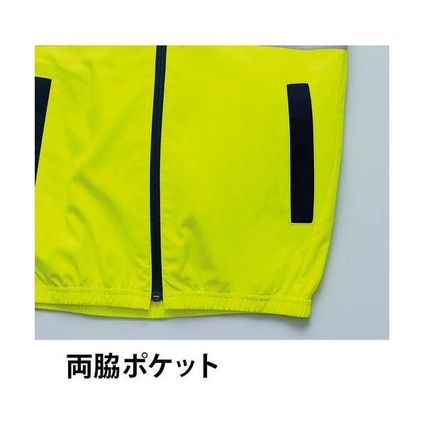 Asahicho 空調服高視認長袖ブルゾン 横ファン 9212 M 蛍光オレンジ 蛍光オレンジ M 9212 M 60 1個の画像