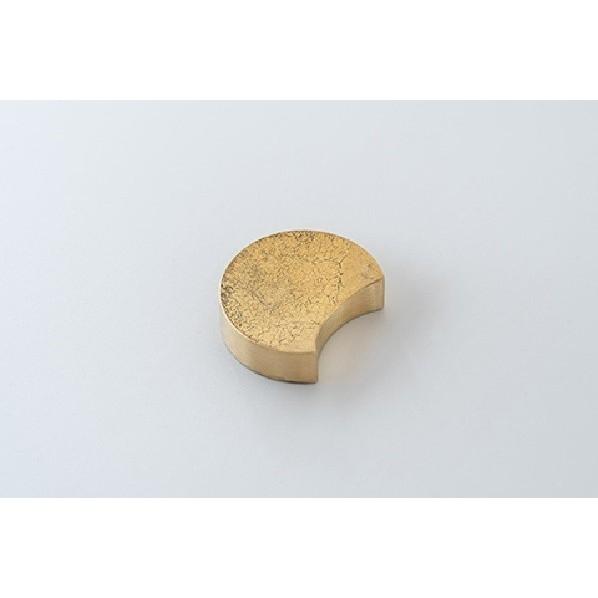 メタリスト 箸置き 『五つ月』 鋳肌 35×30×10mm FG-042 1個の画像