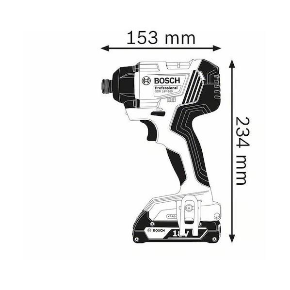 BOSCH ボッシュ コードレスインパクトドライバー GDR18V-160 GDR18V-160 コードレスインパクトドライバー 1台 BOSCH(ボッシュ