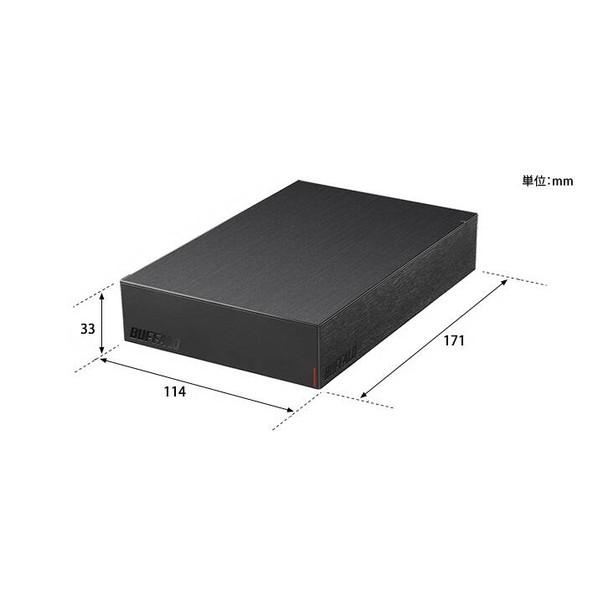 バッファロー USB3.2(Gen.1)対応外付けHDD 6TB ブラック HD-LE6U3-BB 1