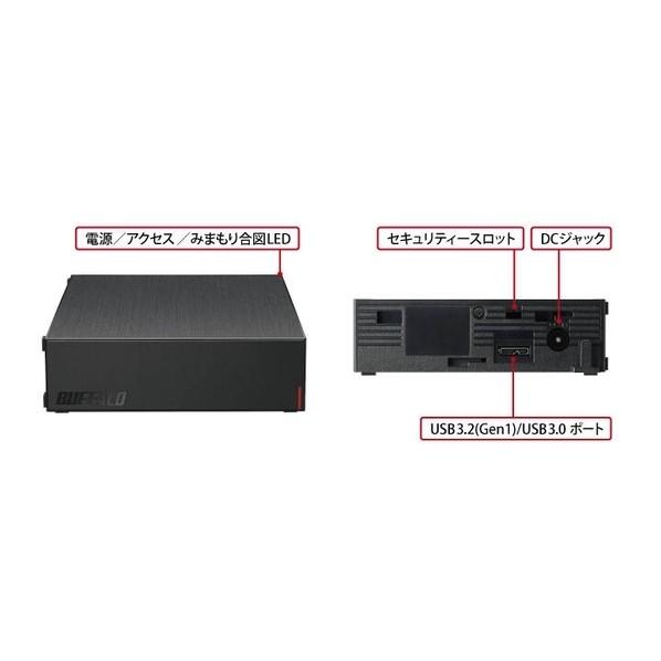 バッファロー USB3.2(Gen.1)対応外付けHDD 6TB ブラック HD-LE6U3-BB 1