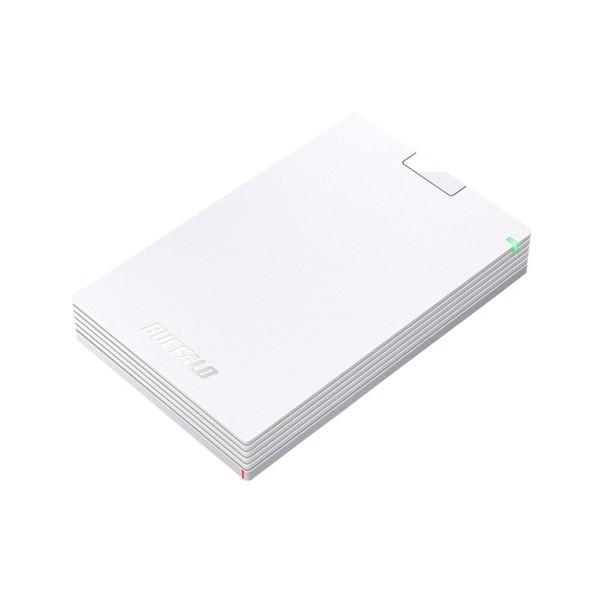 バッファロー ミニステーション USB3.1(Gen.1)対応 ポータブルHDD スタンダードモデル 2TB ホワイト HD-PCG2.0U3-GWA 1個