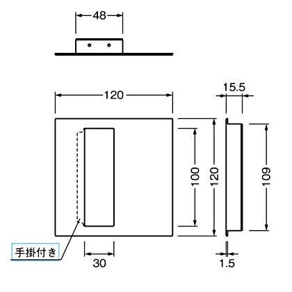 ベスト グランデ引手 ニッケル 823-0｜diy-tool｜02