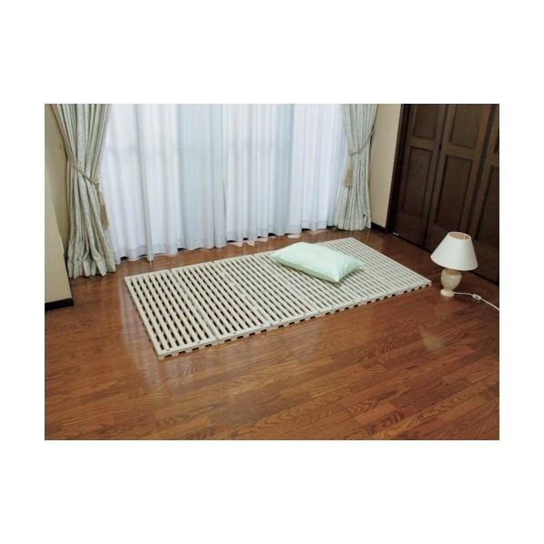法人専用品※蝶プラ工業 すのこベッドエアースリープ ベージュ 782412 1