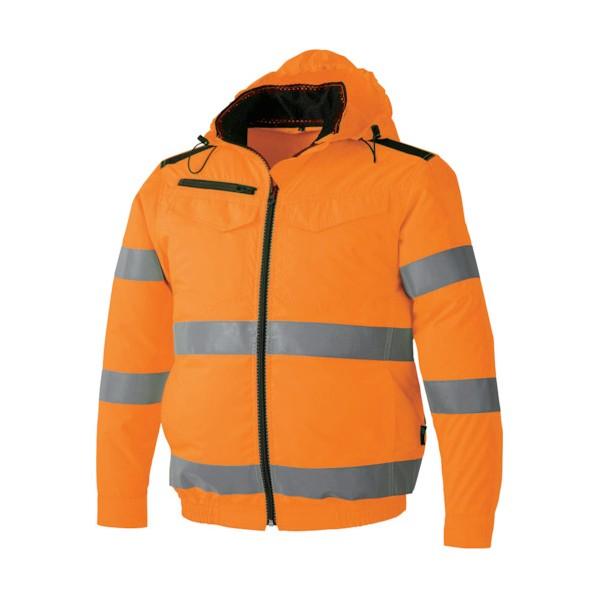 CUC WZ ハイビス安全EFジャケット 蛍光オレンジレッド M 9008-141-M