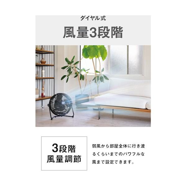 キャタピラー社 工場扇 35cm(壁・床タイプ)羽根軸360°回転機能付