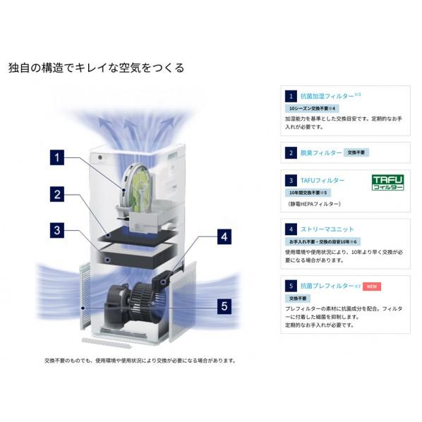 ダイキン(DAIKIN) 加湿ストリーマ空気清浄機 カームベージュ ACK55Z-C