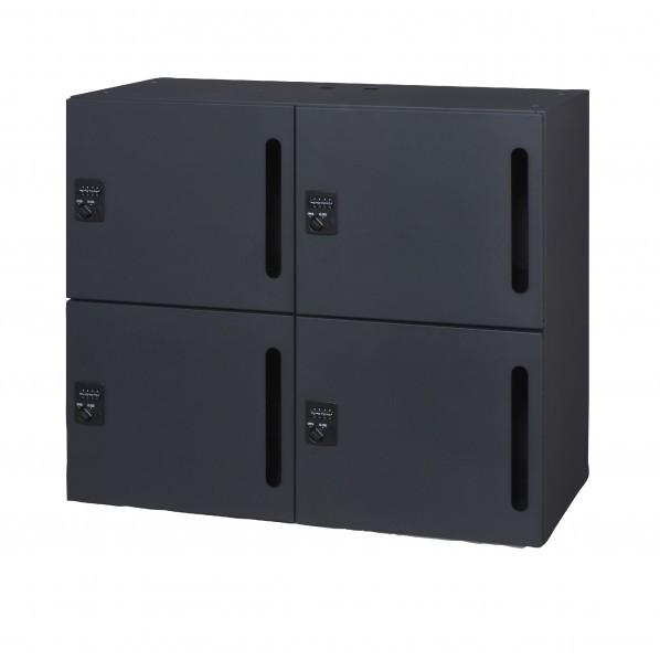 ブランド登録なし - ※法人専用品※ダイシン産業 個人的ロッカー エルフィス(L-ffice) 黒いこと 900×450×760 L945-07LLS-B チェア用床保護マット-カーペット、ラグ、マット