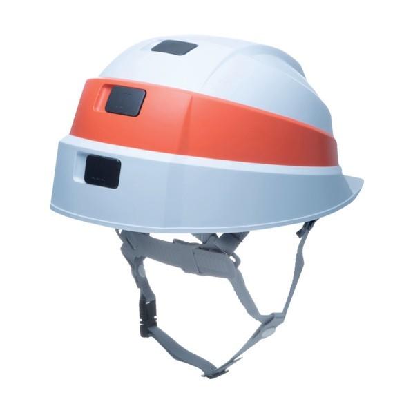 DICプラスチック 折りたたみヘルメット IZANO2 ホワイト/オレンジライン｜diy-tool｜02