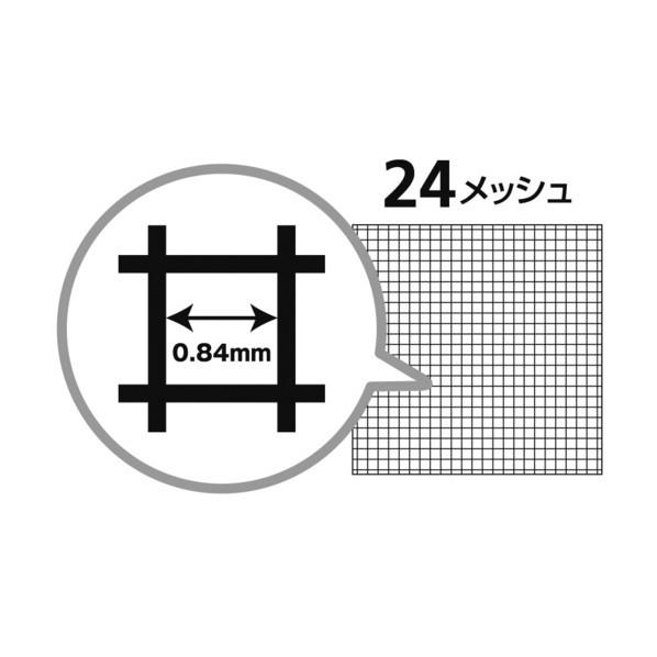 イノベックス Ｄｉｏ ダイオネットＰ ２４メッシュ ９１ｃｍ×３０ｍ ブラック 15 x 15 x 94.5 cm 026611の画像