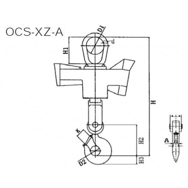 イーグルクランプ クレーンスケール OCS-XZ-AN-15 1PCの画像