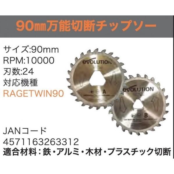 エボリューション 万能切断チップソー R90TCL : DIY FACTORY ONLINE 