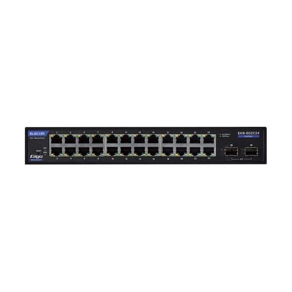 エレコム 法人向けスイッチングハブ WEBスマート Giga 24ポート 3年保証 EHB-SG2C24 1点_1