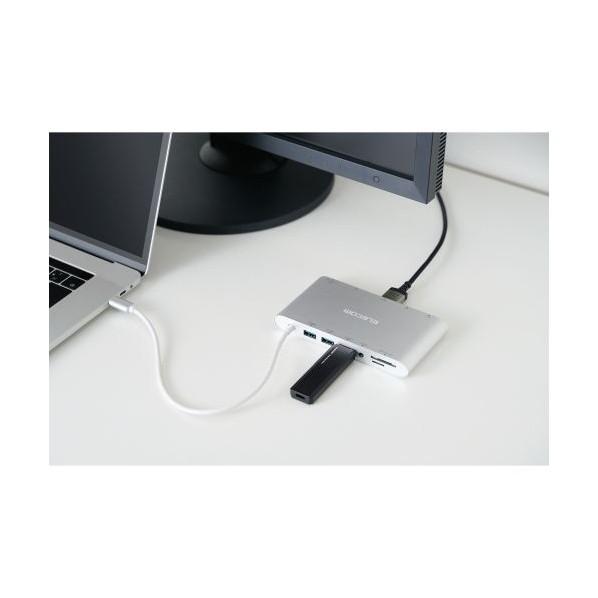 エレコム Type-Cドッキングステーション シルバー DST-C28SV 1点_6