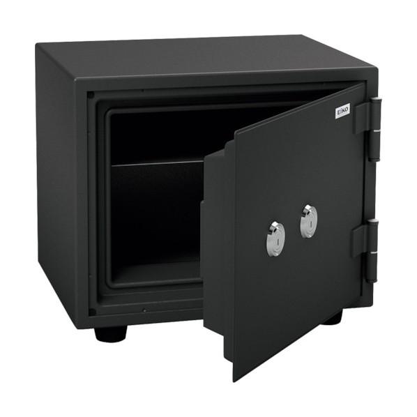 A8428】EIKO Wシリンダ―式小型耐火金庫 BES-9K2 鍵付き