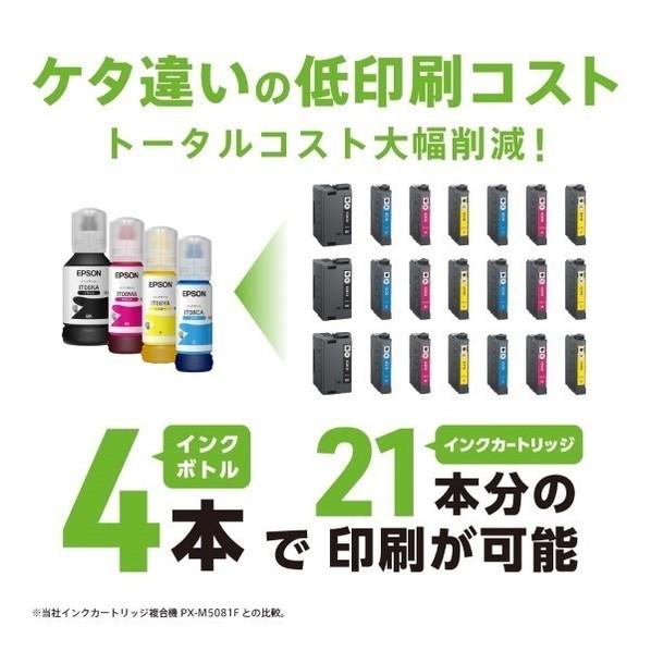 EPSON(エプソン) A3ノビ対応カラーインクジェット複合機/エコタンク搭載モデル/カラー22PPM・モノクロ32PPM PX-M6711FT 1点の画像