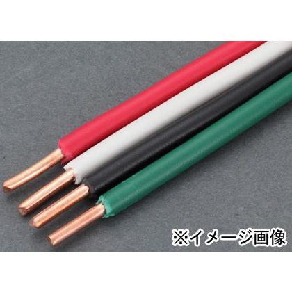エスコ 1.6mmx100mIV電線(単線) 黒 EA940AT-523の画像