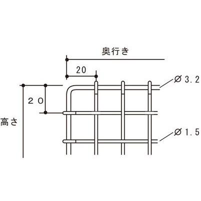 エスコ(esco) 1500x1800mm背面金網 W×H…1500×1800mm EA976DZ-13｜diy-tool｜02