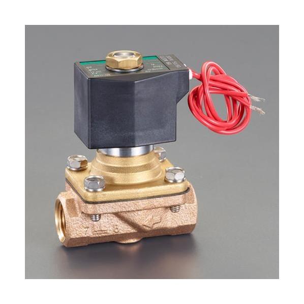 エスコ(esco) AC200V・Rc3/4インチ 2方向電磁弁(パイロットキック式)(ク EA153HC-28