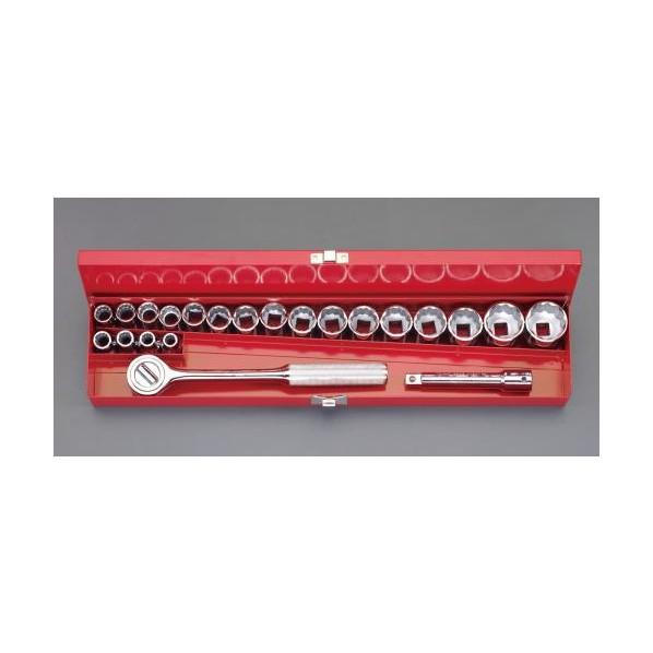 ※法人専用品※エスコ ソケットレンチセット 1/2 sq EA617AD-10