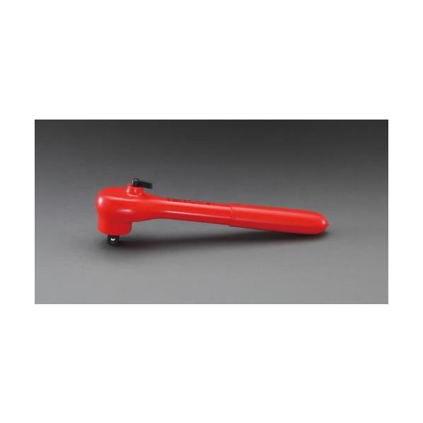エスコ 絶縁ラチェットハンドル 3/8Sq EA640LC-3