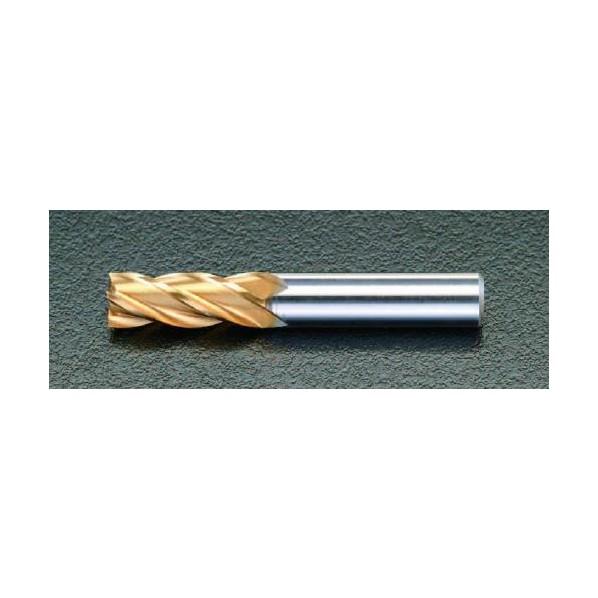 エスコ 12.5mm[TiN]coHSS4枚刃エンドミル EA824RB-12.5