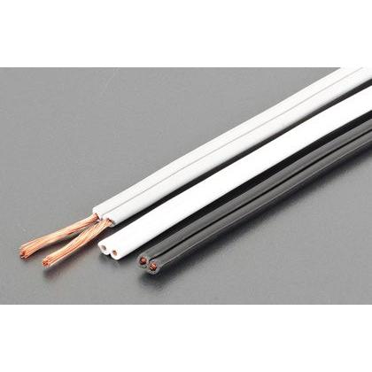 エスコ 125V/15A[50m]平行ビニール線[黒] EA940AJ-44の画像