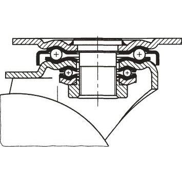 ※法人専用品※エスコ 300mm[自在金具付]ナイロンキャスター EA986KY-300【2406DFD_3】｜diy-tool｜02