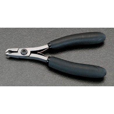 エスコ 精密用ニッパー(フラッシュ/ピアノ線/ESD) 120mm EA535TZ-1の画像