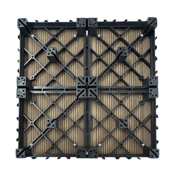 エア・ウォーター・エコロッカ 簡易ジョイント型システムデッキ エアJデッキ 300X300フラット サンディーブラウン AD8001TF(SB) 12枚_3