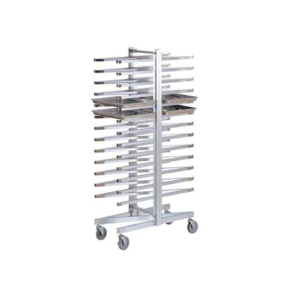 タニコー シングルラック ラックカート16枚差 TX-BR-460 天板15枚付