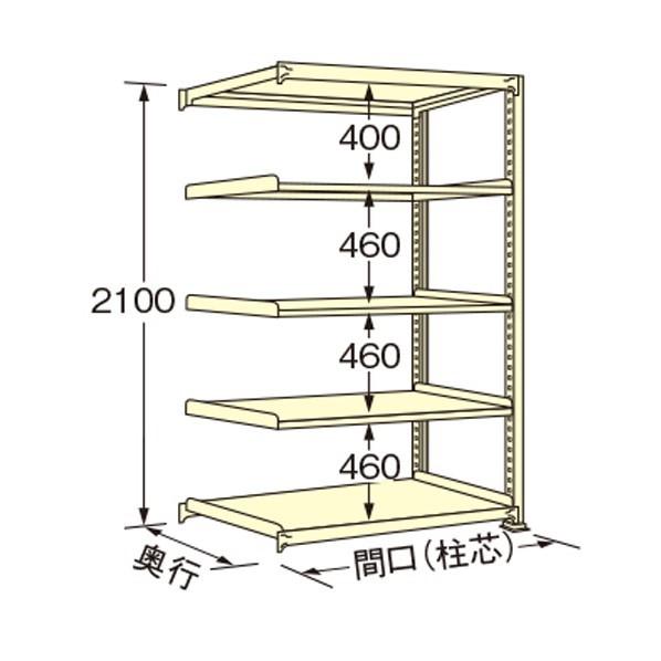 ※法人専用品※扶桑金属工業 中量ラック アイボリー 890×450×2100mm WL2109M05R