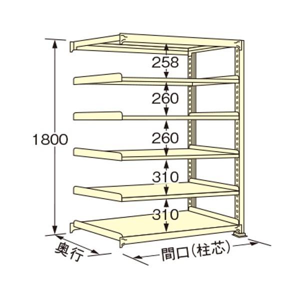 ※法人専用品※扶桑金属工業 中量ラック アイボリー 1200×900×1800mm WM1812K06R