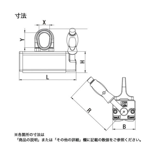 フライク社 リフティングマグネット FX 3000 標準タイプ 吊上能力鋼板 3000kg FX 3000_2